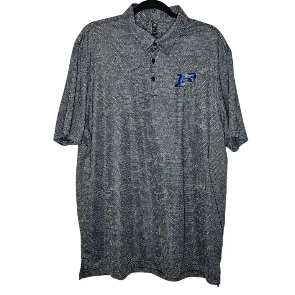 Adidas Prime Green Camo Grey Polo Golf Shirt size 2XL